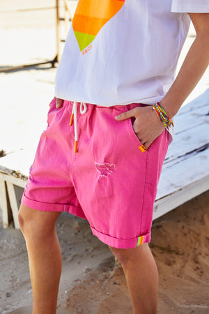 Gelati Pink Coloured Shorts - Bubblegum Pink