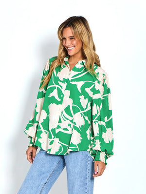 Kate Shirt - Green Leaf