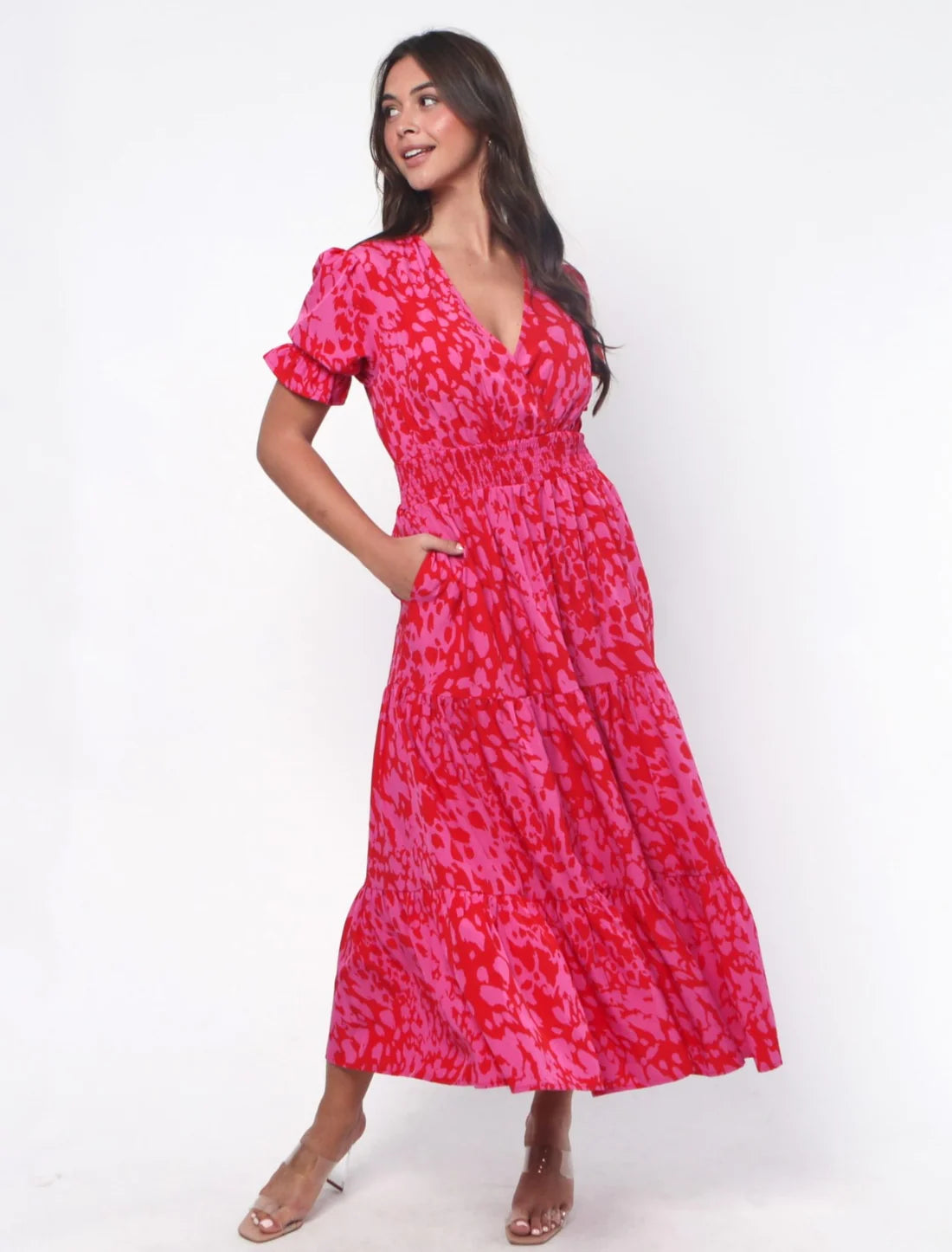 Dina Dress - Hot Pink