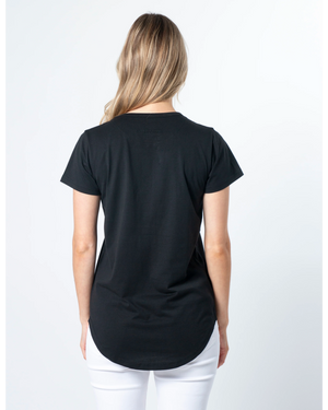 Birds of a Feather Cross Tee - Black