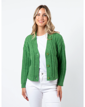 Posey Cardigan - Grass Melange