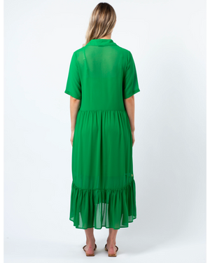 Macy Dress - Juniper Green