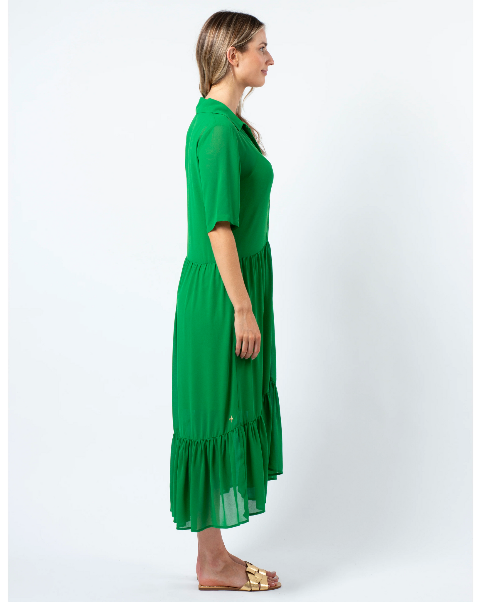 Macy Dress - Juniper Green