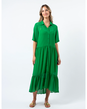 Macy Dress - Juniper Green