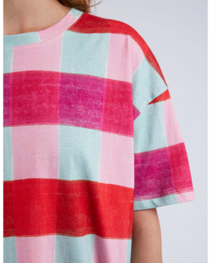 Monaco Check Tee - Multi
