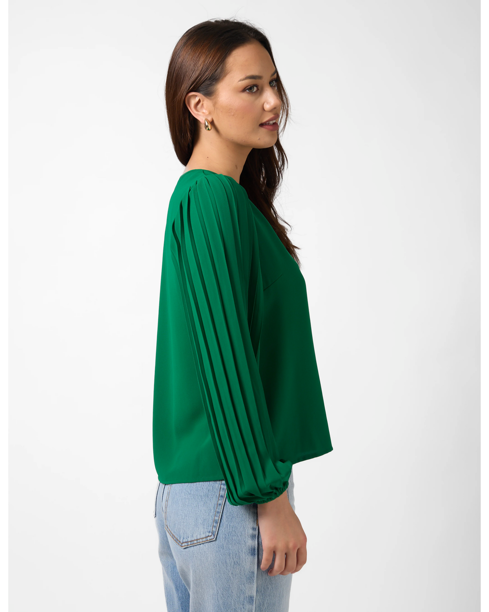 Sabine Blouse - Parakeet Green