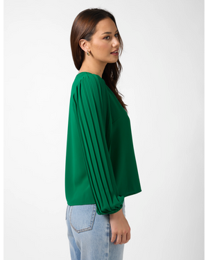 Sabine Blouse - Parakeet Green