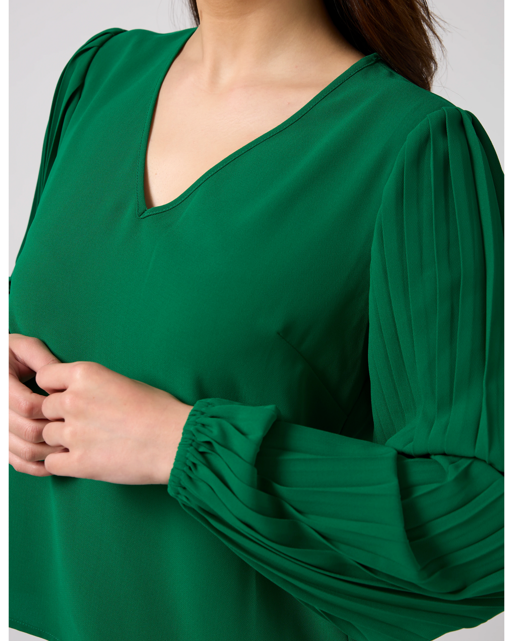 Sabine Blouse - Parakeet Green