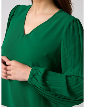 Sabine Blouse - Parakeet Green
