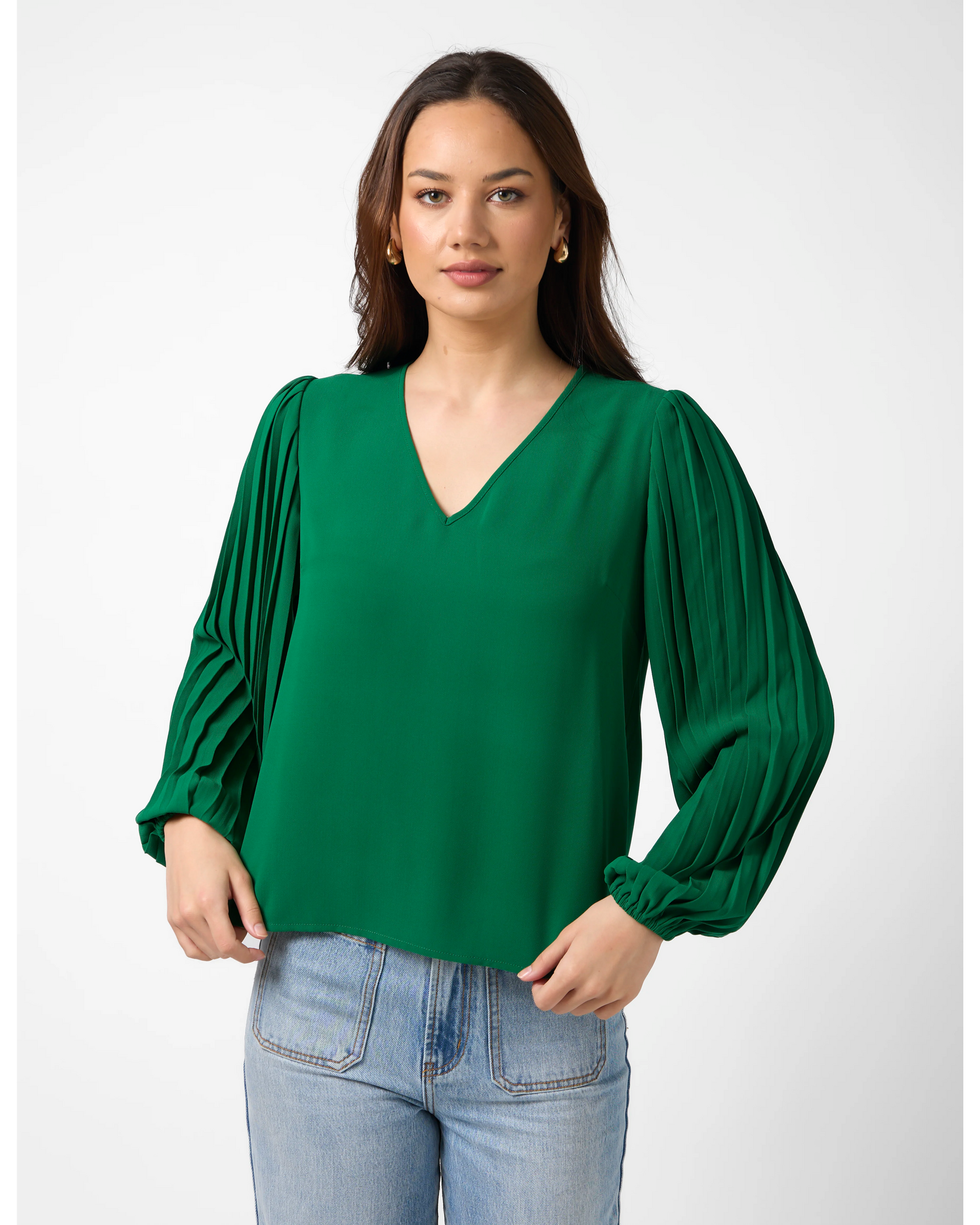 Sabine Blouse - Parakeet Green