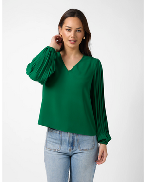Sabine Blouse - Parakeet Green