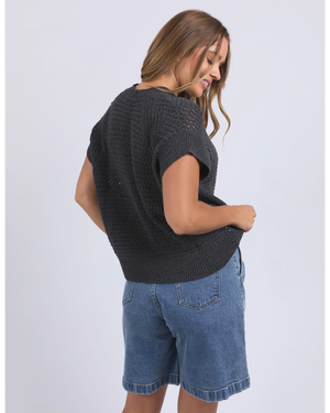 Isla Knit Vest - Charcoal