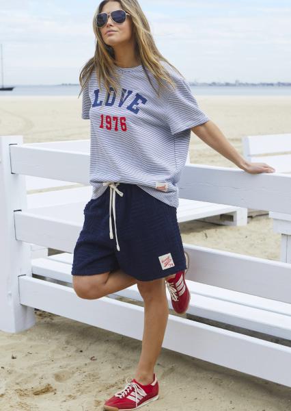 Love 1976 Tee - Navy White Stripe PREORDER
