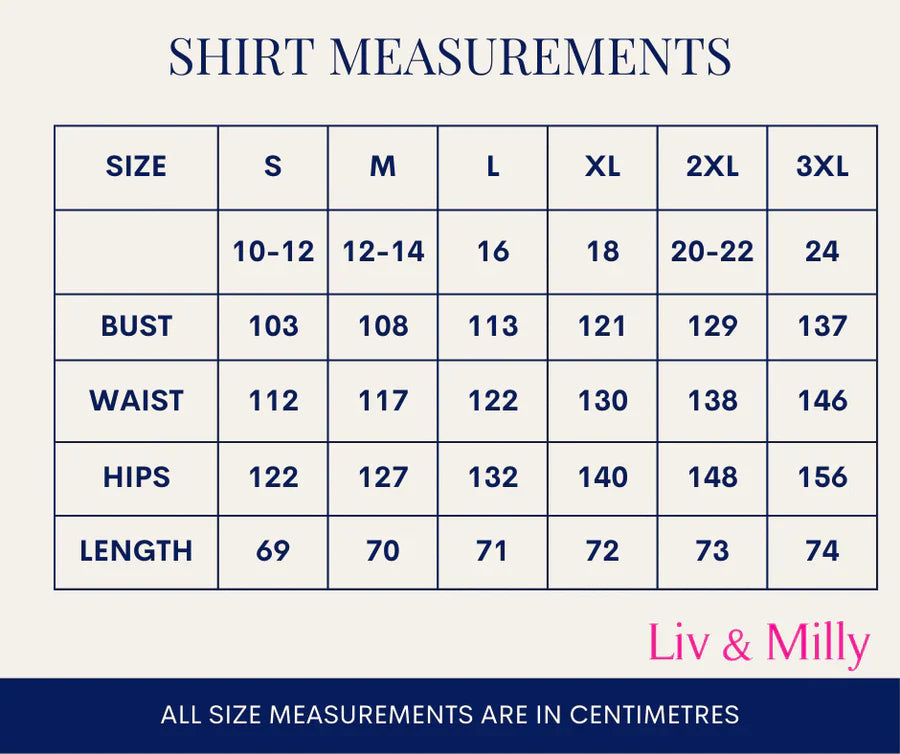 Frida Short Sleeve Shirt - Navy PREORDER