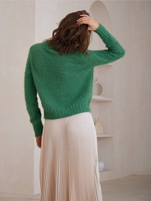 Fluffy Sweater - Green