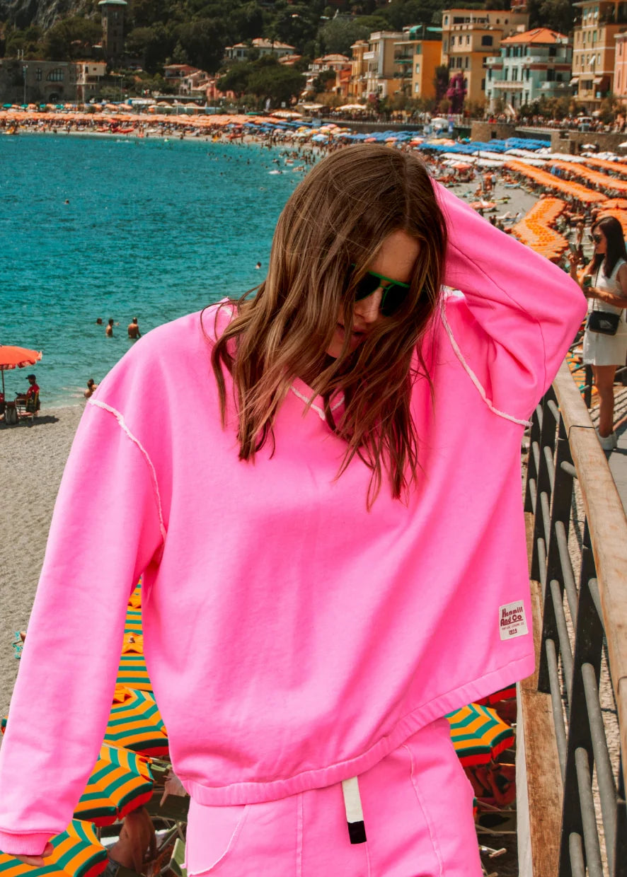 Capri Neon Sweat - Hot Pink