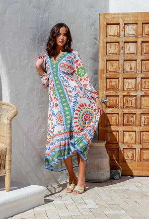 Mexico Baja Dress - Multi - LAST ONES LEFT