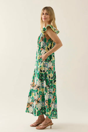 Aurora Frill Tank Dress - Paisley