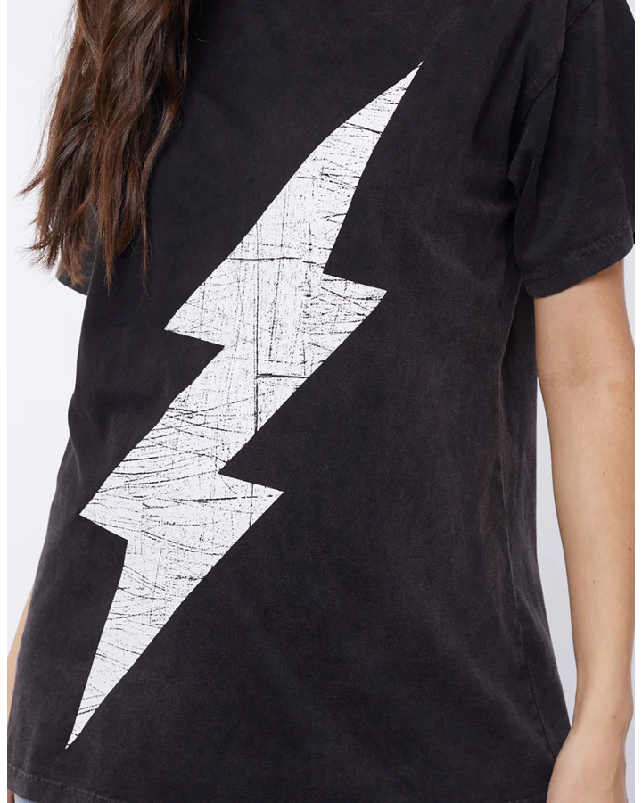 Strike Tee - Washed Black