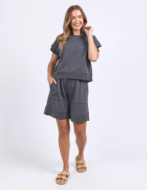 Hustler Tee - Charcoal