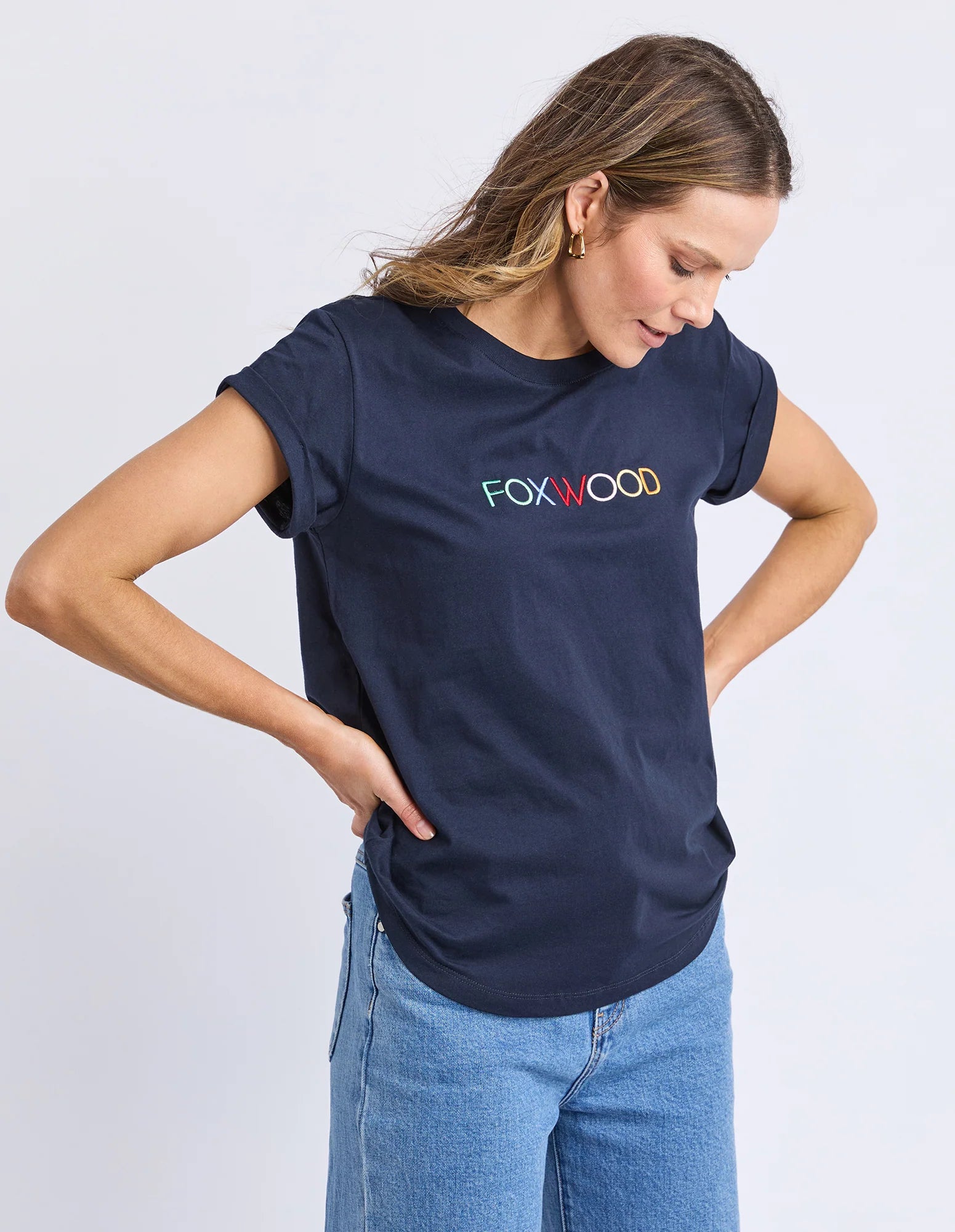 Confetti Tee - Navy