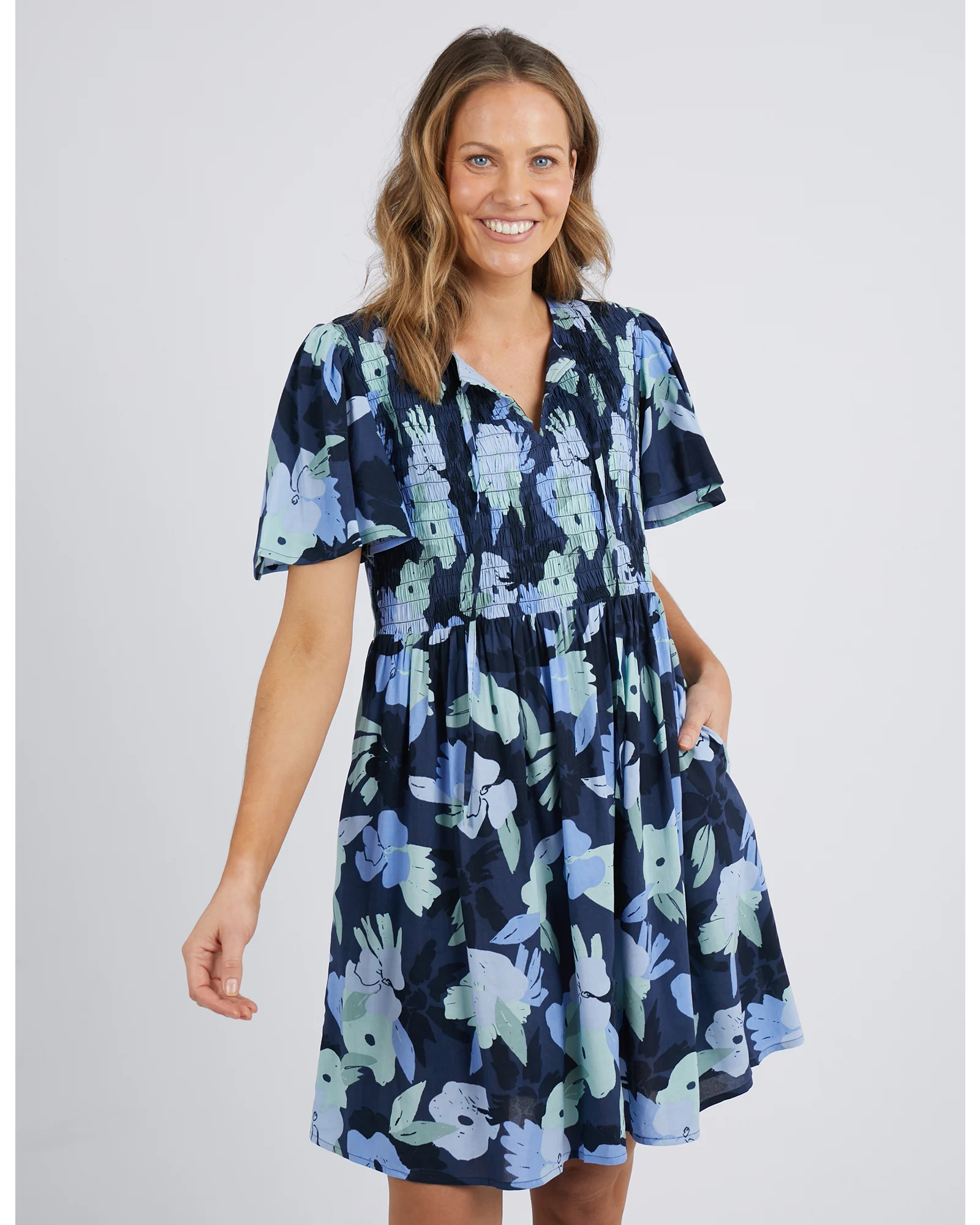 Magnolia Dress - Navy