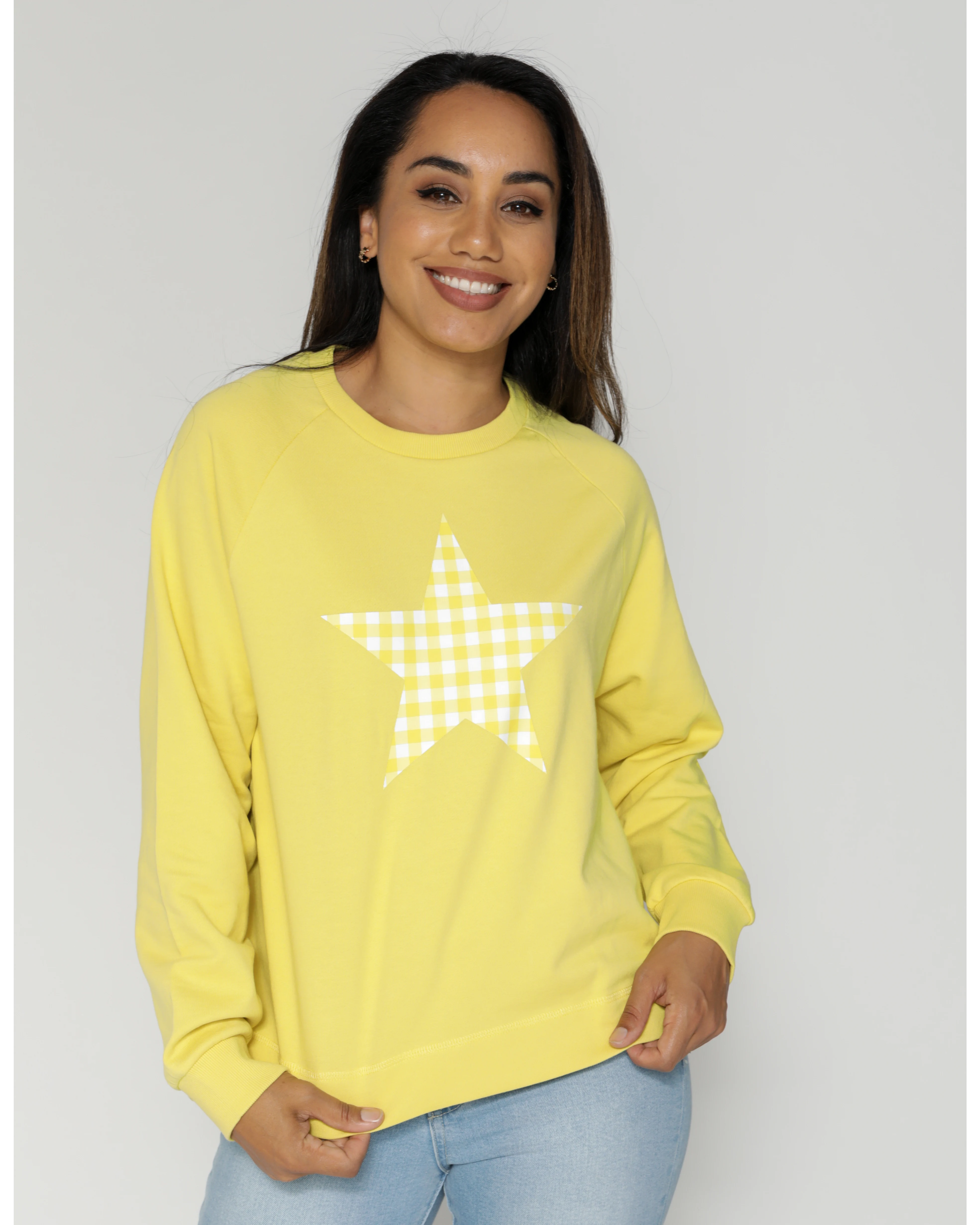 Yellow sales star sweatshirt