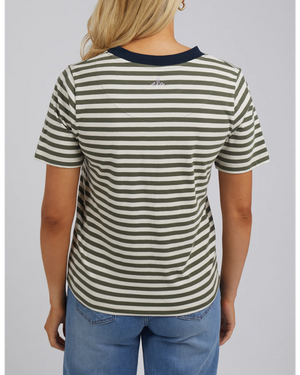 Astra Tee - Clover Pearl Stripe