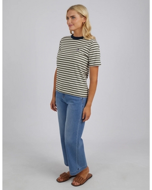 Astra Tee - Clover Pearl Stripe