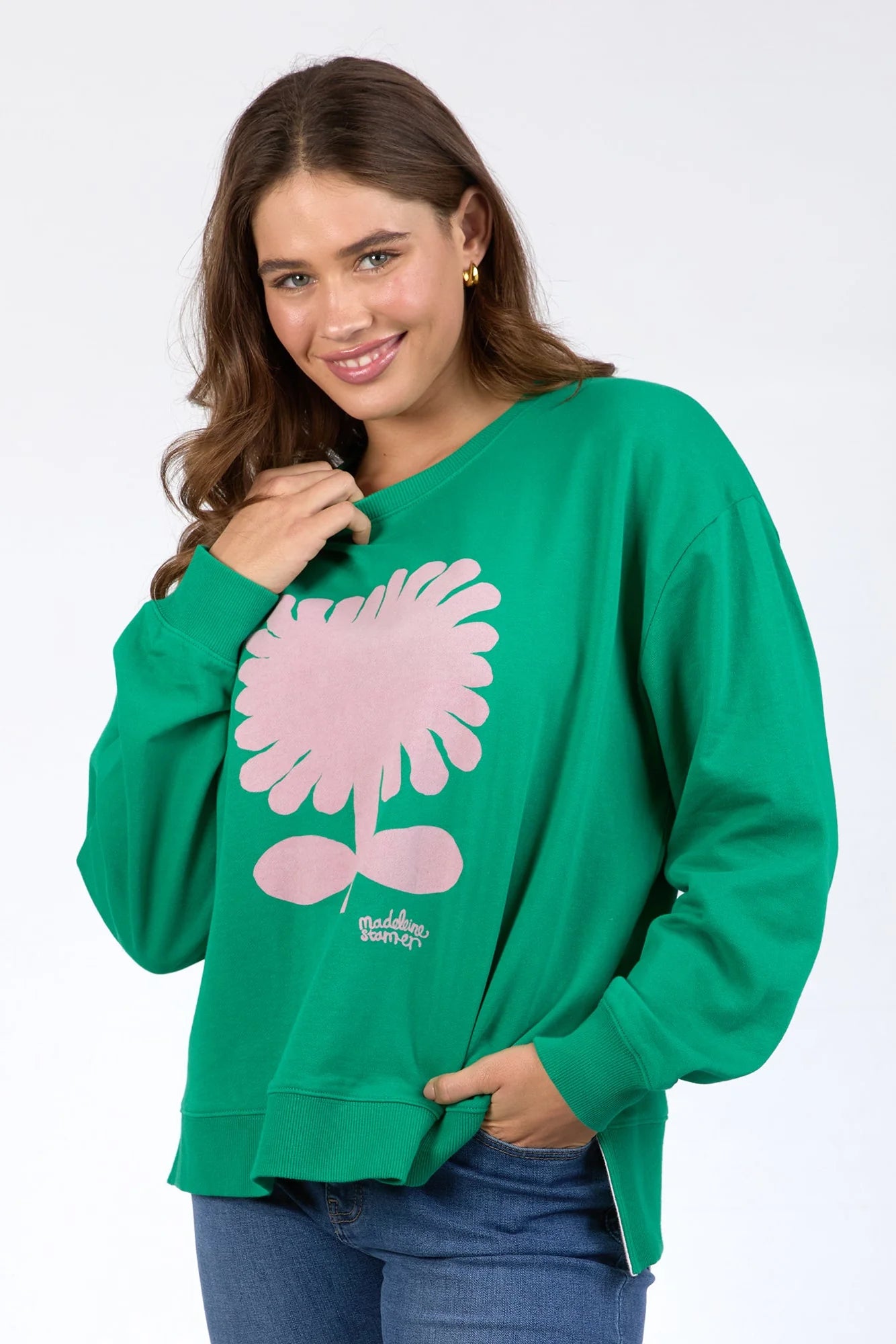 Madeleine Stamer Crew - Pine Green