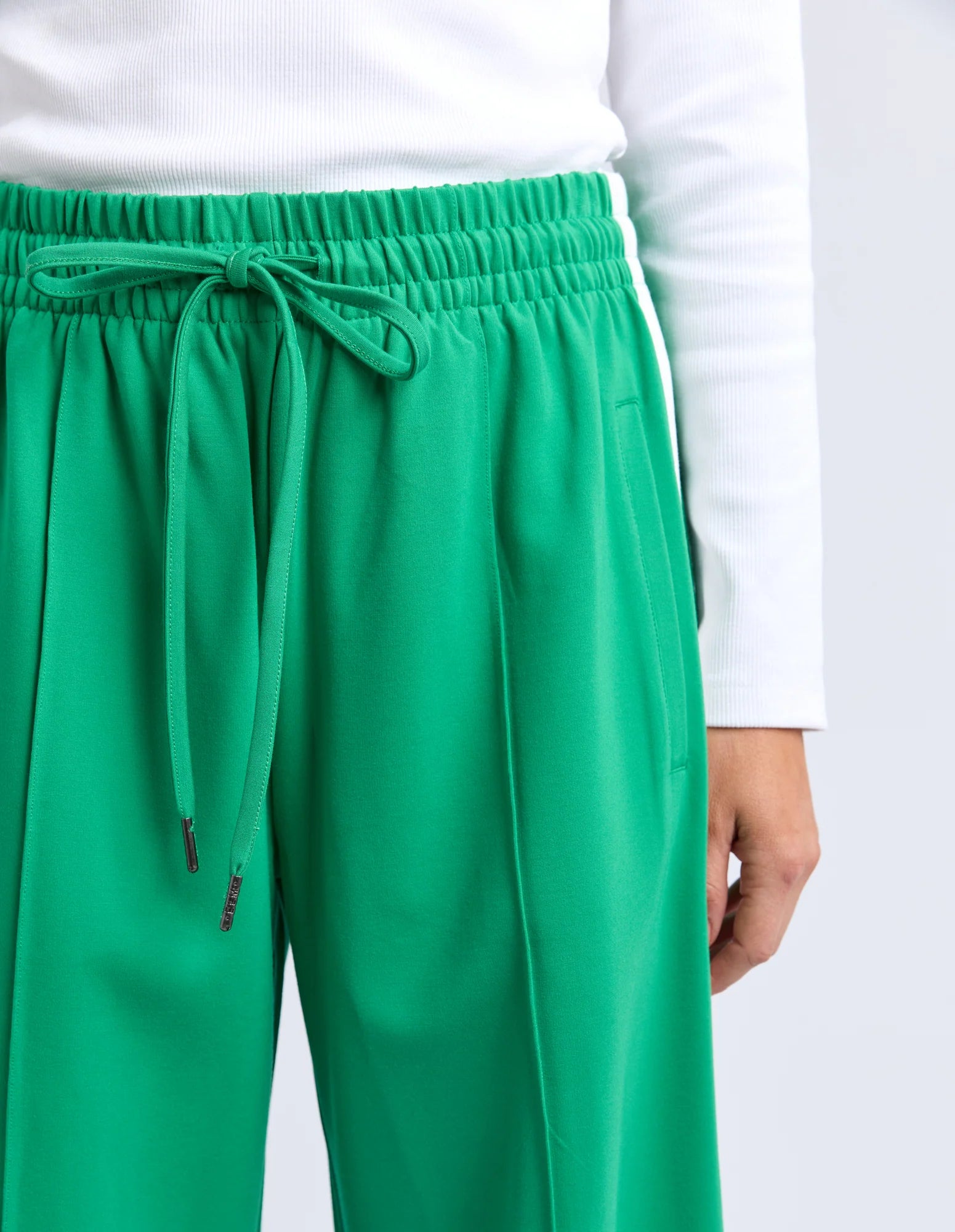 Carmen Wide Leg Pant - Pine Green