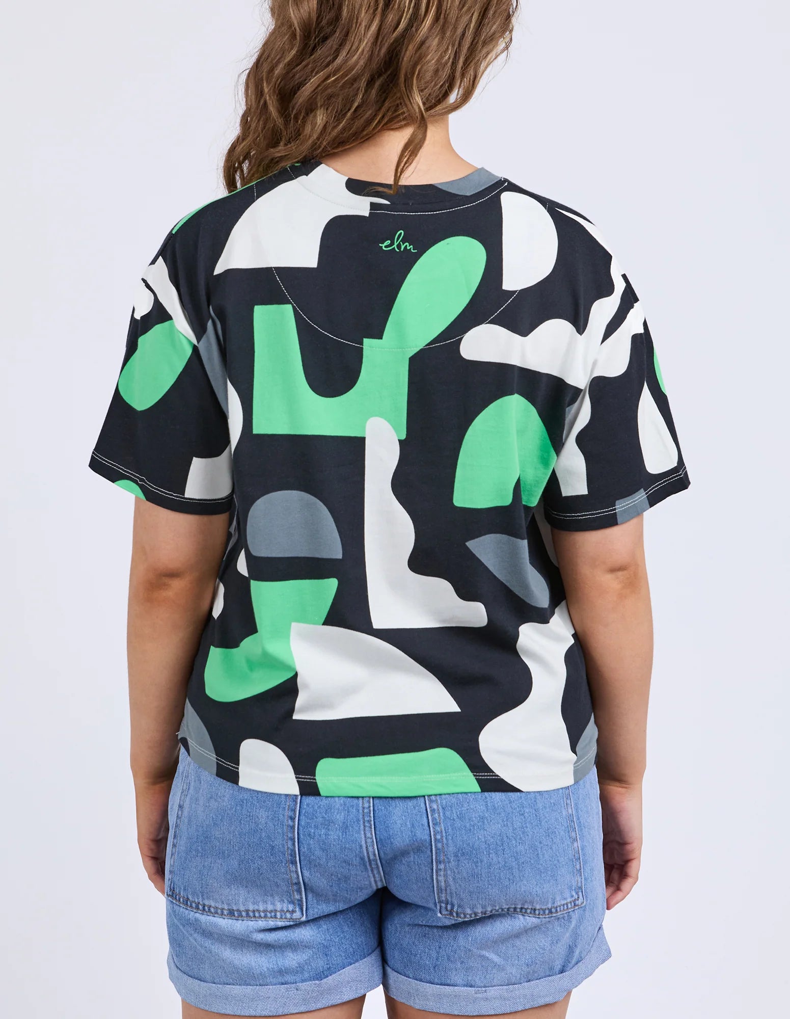 Stijl Tee - Abstract Yardage Print