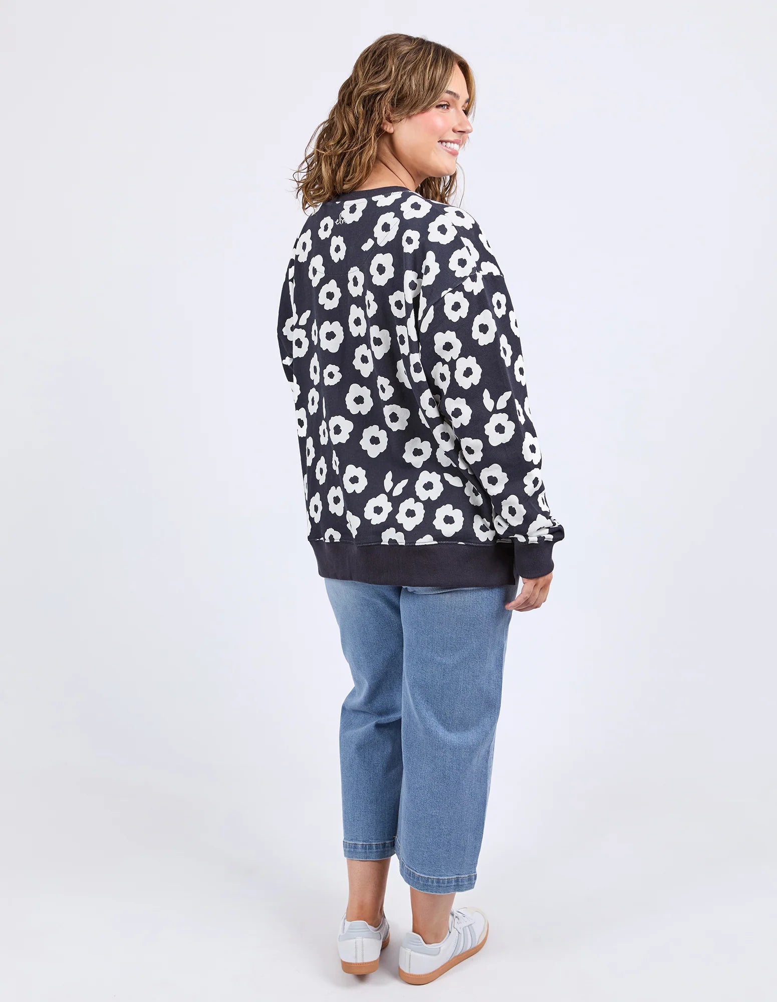 Azalea Crew - Navy Print