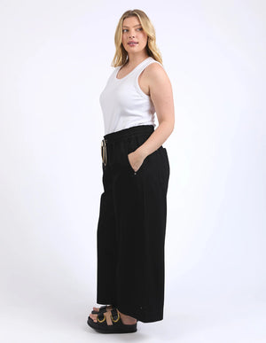 Greta Wide Leg Pant - Black