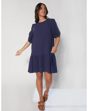 Kenneth Dress - Naval Blue