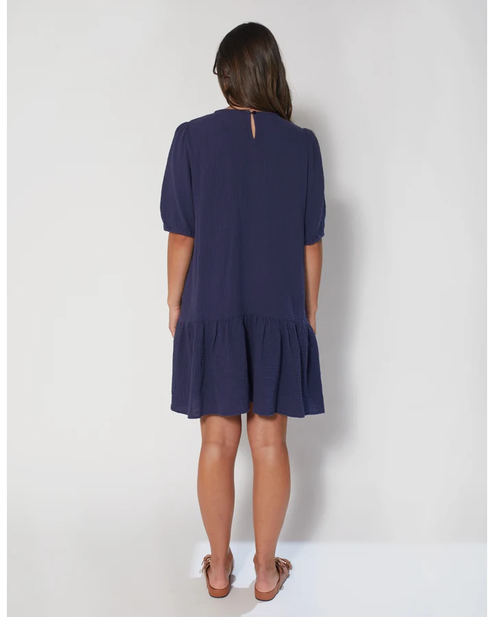 Kenneth Dress - Naval Blue