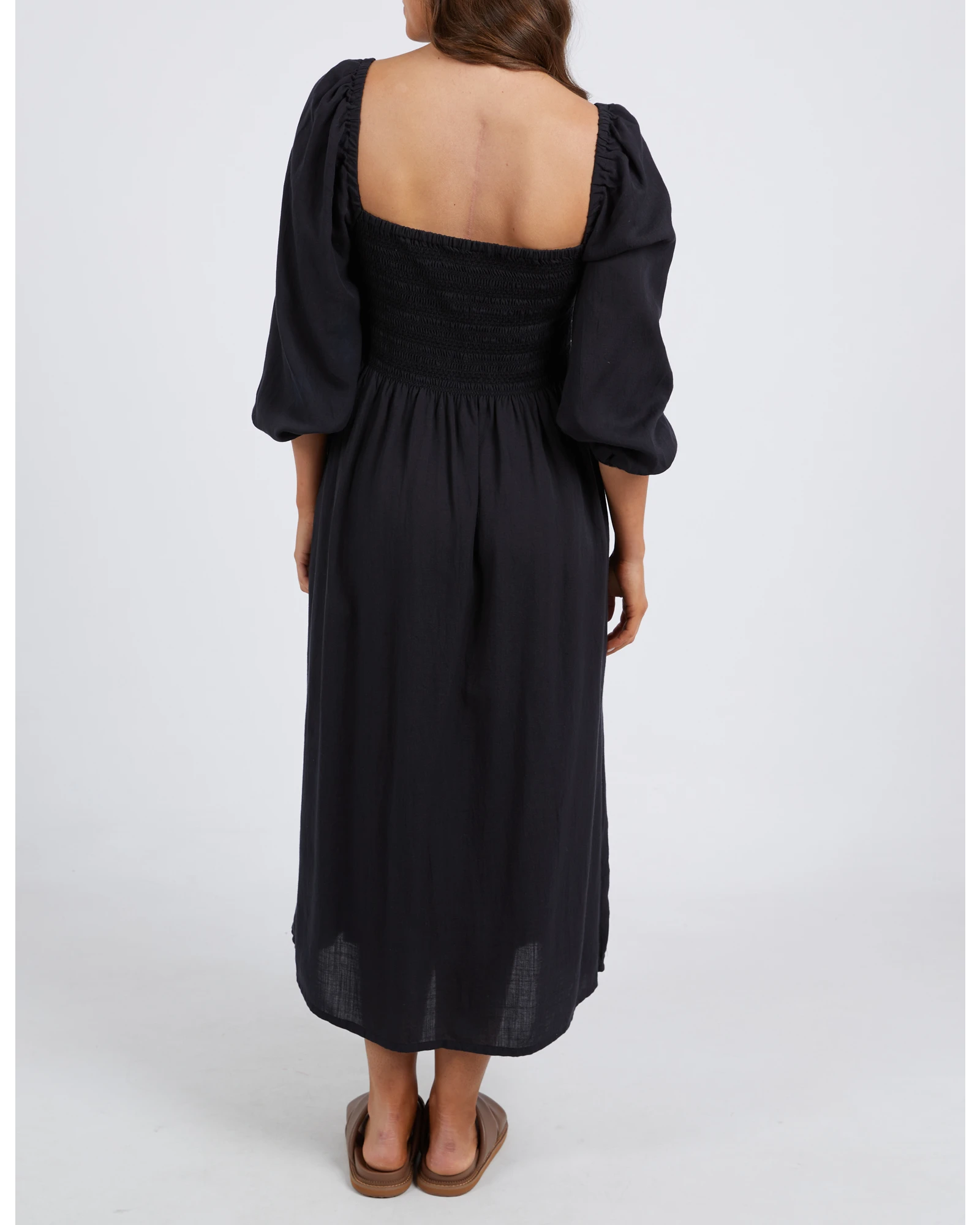 Dusk Midi Dress - Black