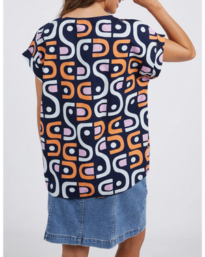 Geo Top - Navy