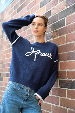 Aubrieta Knit - Navy