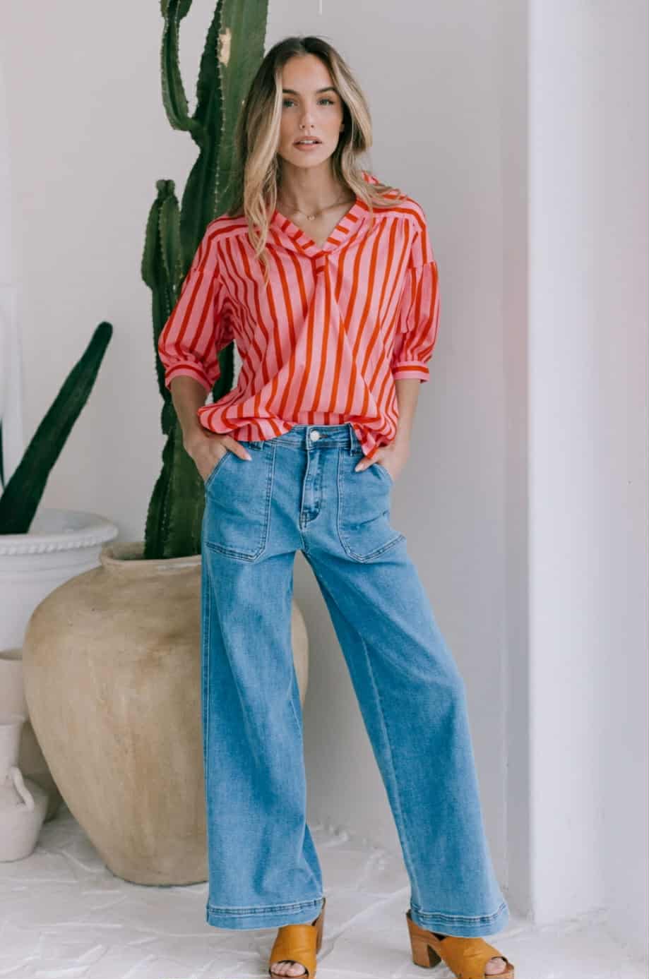 Racquet Club Top - Pink Red