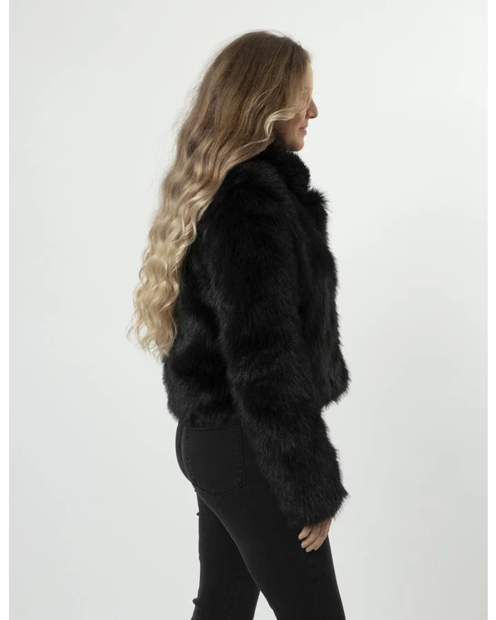 Fur Baby Jacket - Black