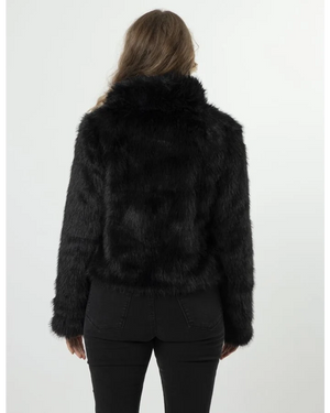 Fur Baby Jacket - Black