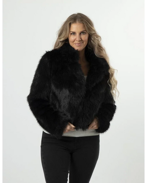 Fur Baby Jacket - Black