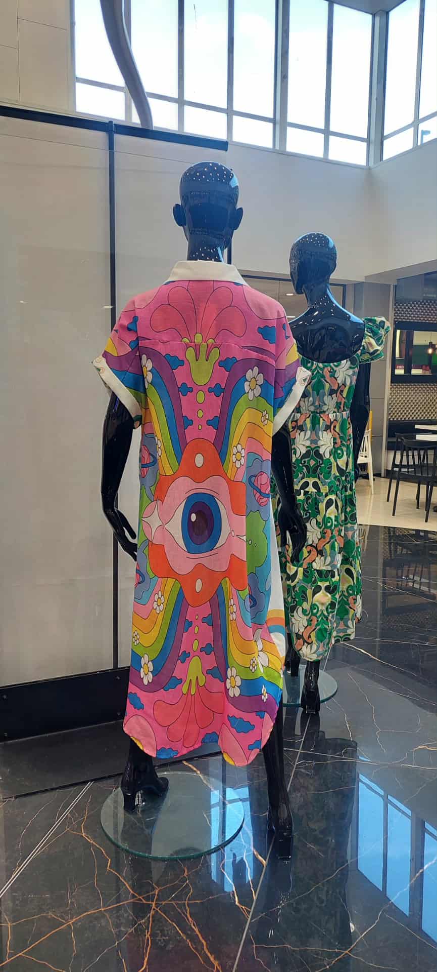 MADE IN ITALY Graphic Shirt Dress - The Retro Queen