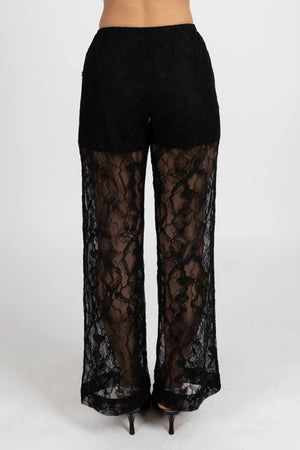 Laces Pants - Black