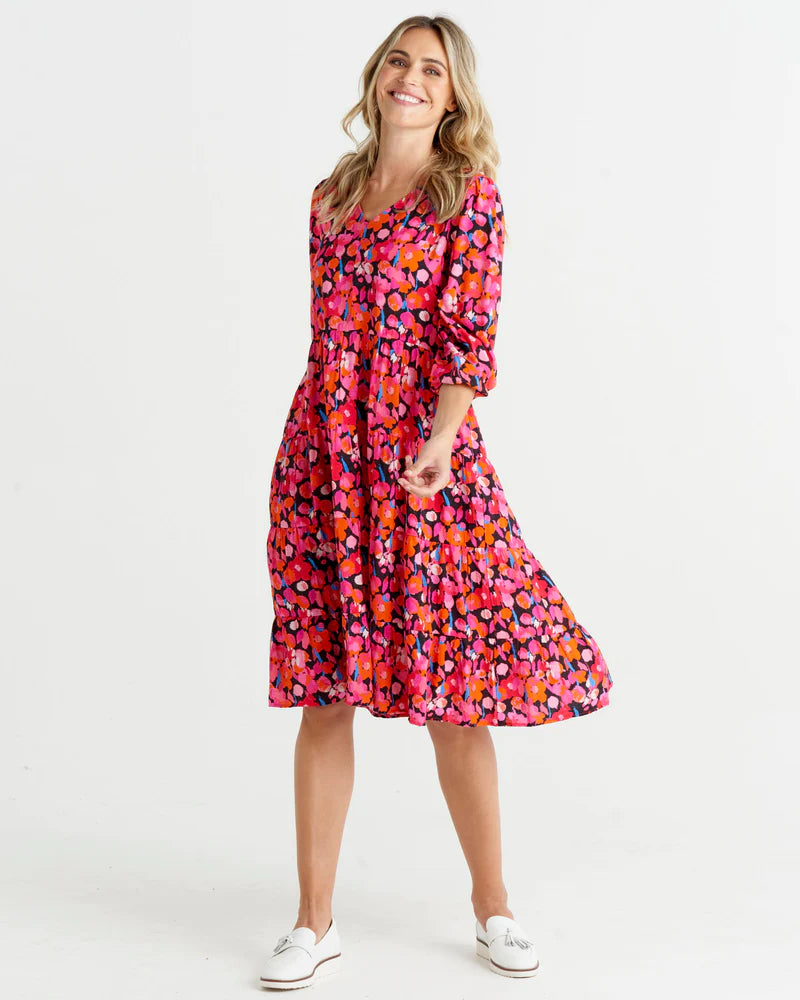 Janie Dress - Brushed Floral