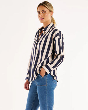 Stripe Shirt - Navy Stripe