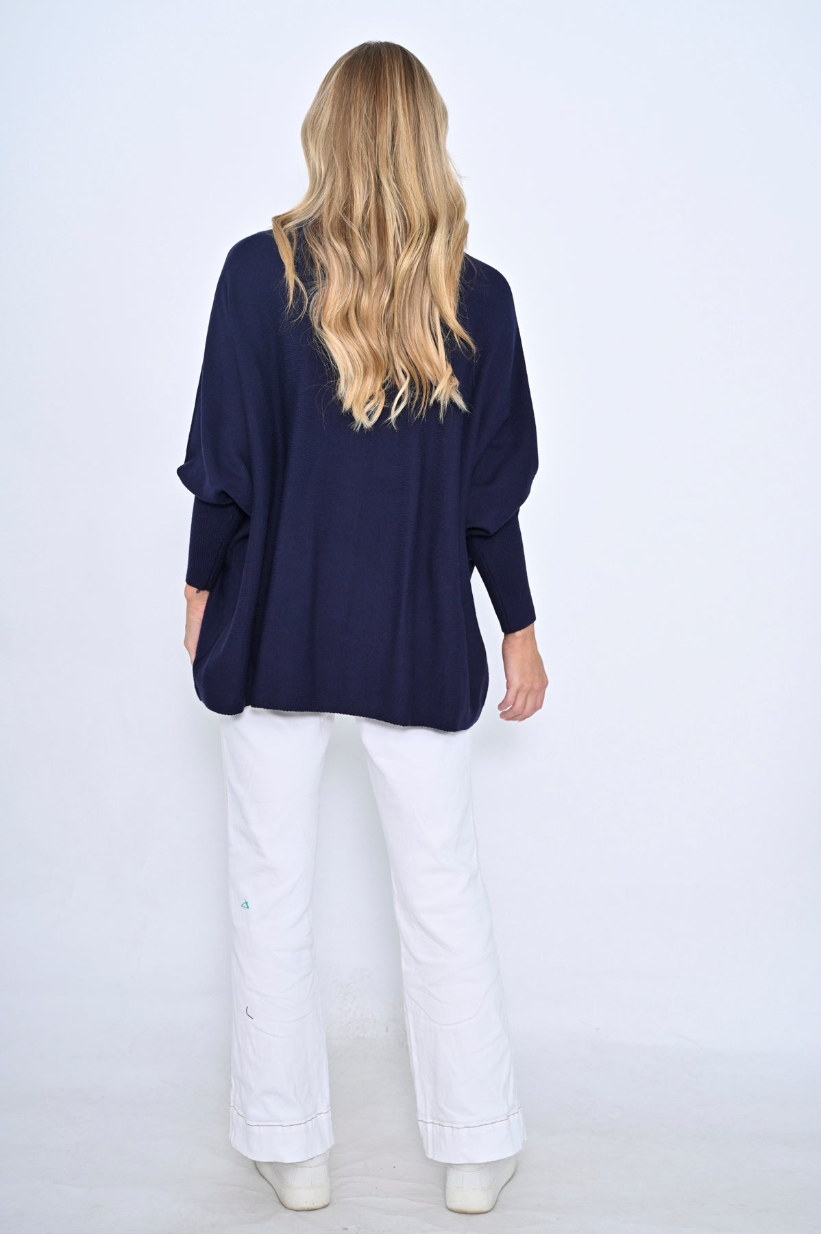 Zoe Sister V Neck Jumper - Navy