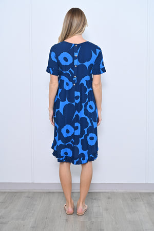 Gorman Ruffle Sleeve Dress - Blue