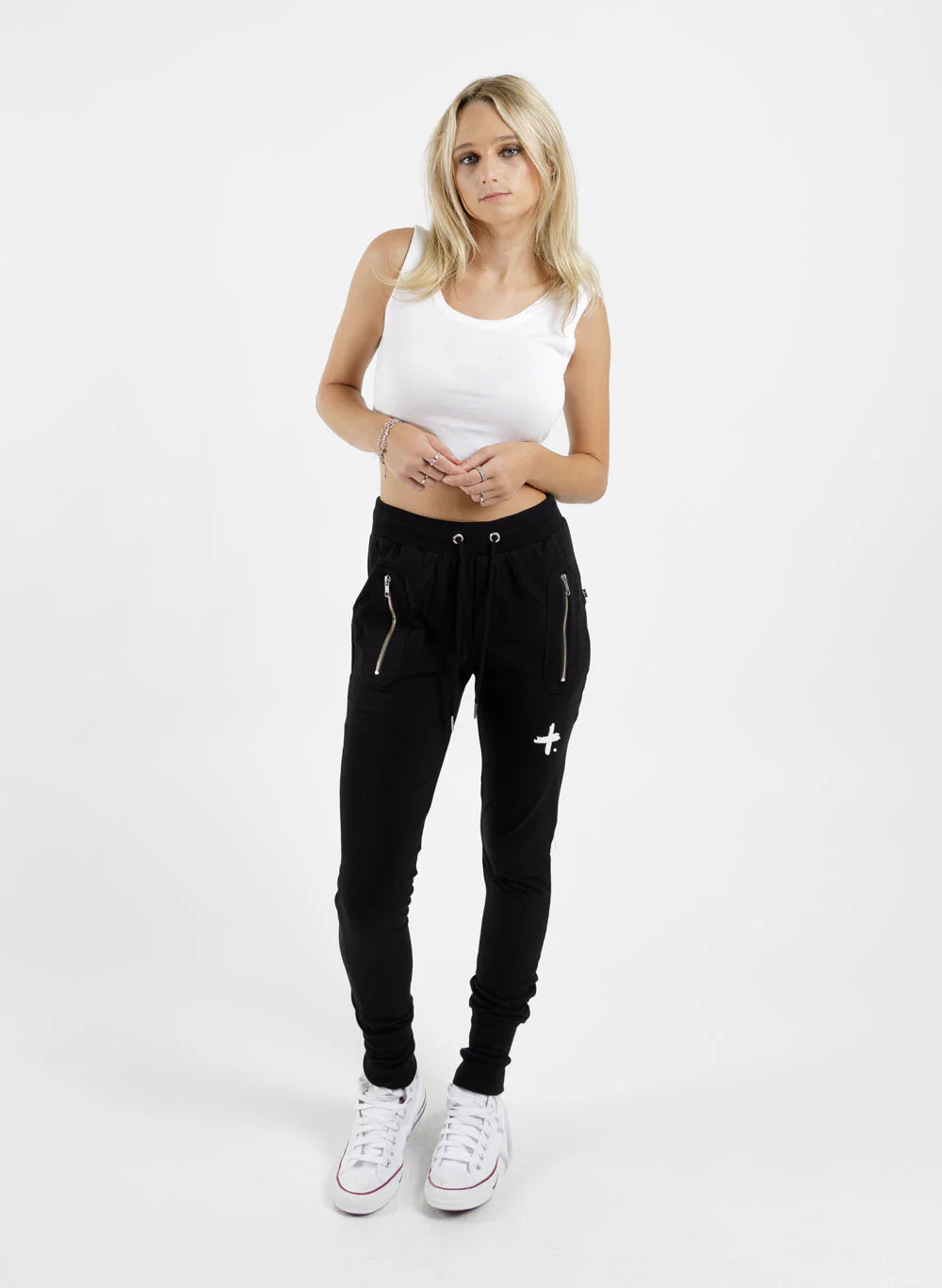 Escape Trackies - Staple - Black White